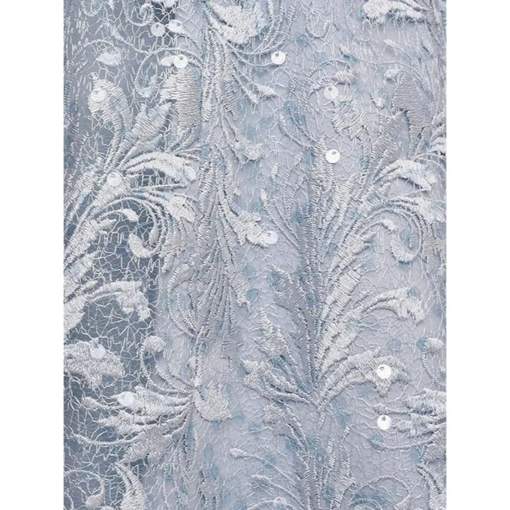 Adrianna Papell Women's Embroidered Midi Cocktail Dress, 8 - Picture 7 of 8